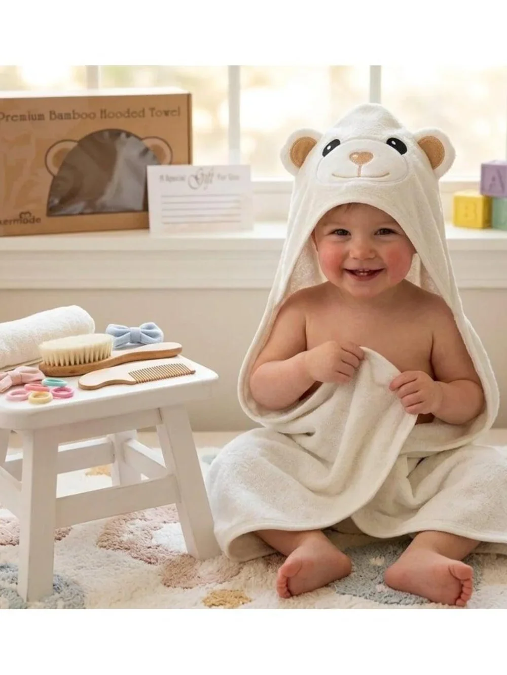 Kermode Baby Luxury Bath Set with Premium Bamboo NWOT